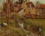 卡米耶 毕沙罗 : The Brook at Osny